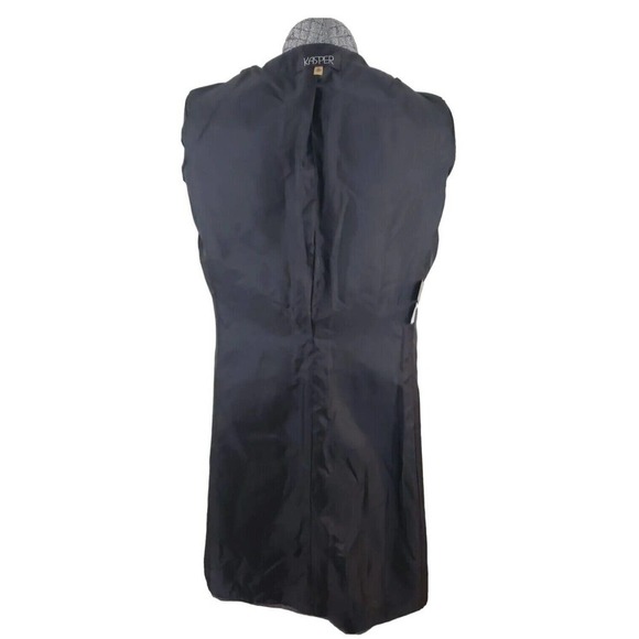 Kasper ~Woman Size 6~ Silver Quilted Jacket Long Blazer Fully Lined. - Picture 12 of 13